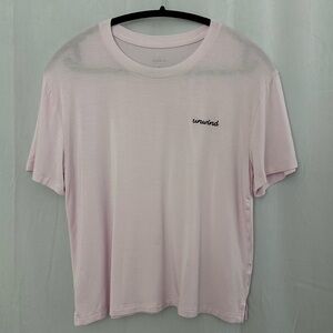 Auden Cloud Knit Pink Pajama T Shirt Womens Size Medium